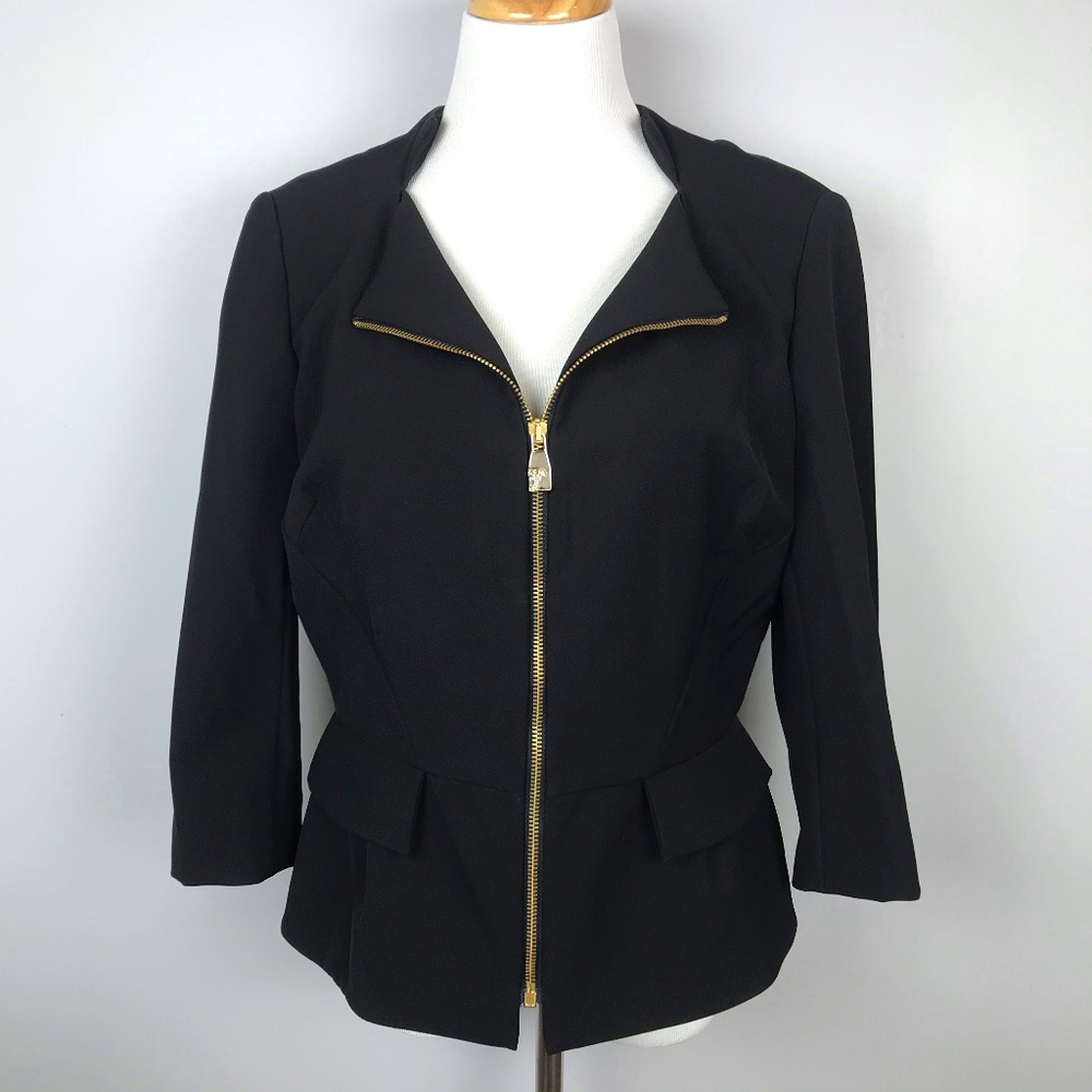 Versace Collection Black Zippered Jacket